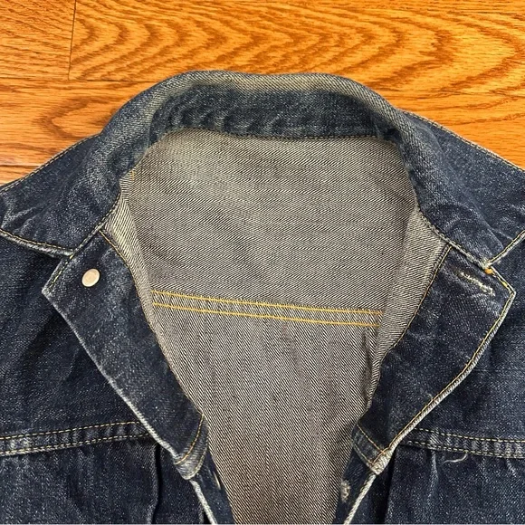 Vintage 1950s LEVIS Type 2 original 507XX Big E Denim Jacket Small - Picture 6 of 8